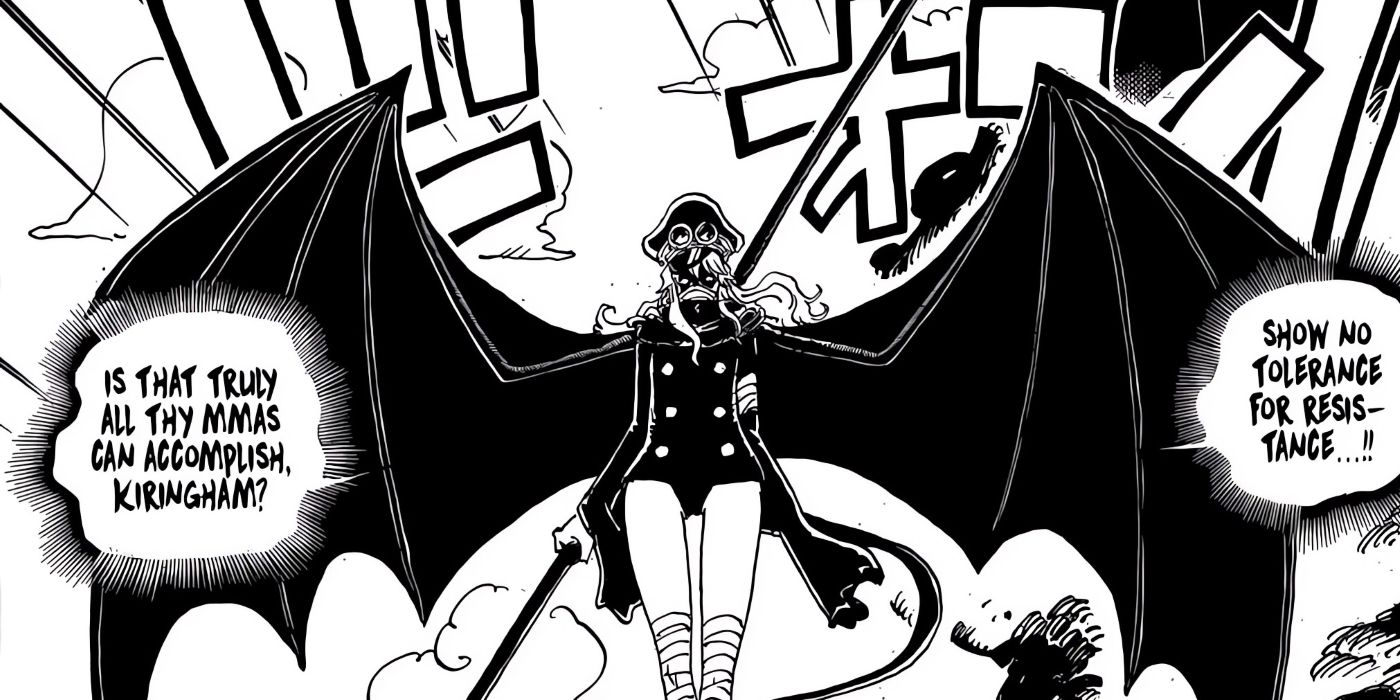 Imu in Gunko's body, manifesting the traits of a devil in chapter #1150