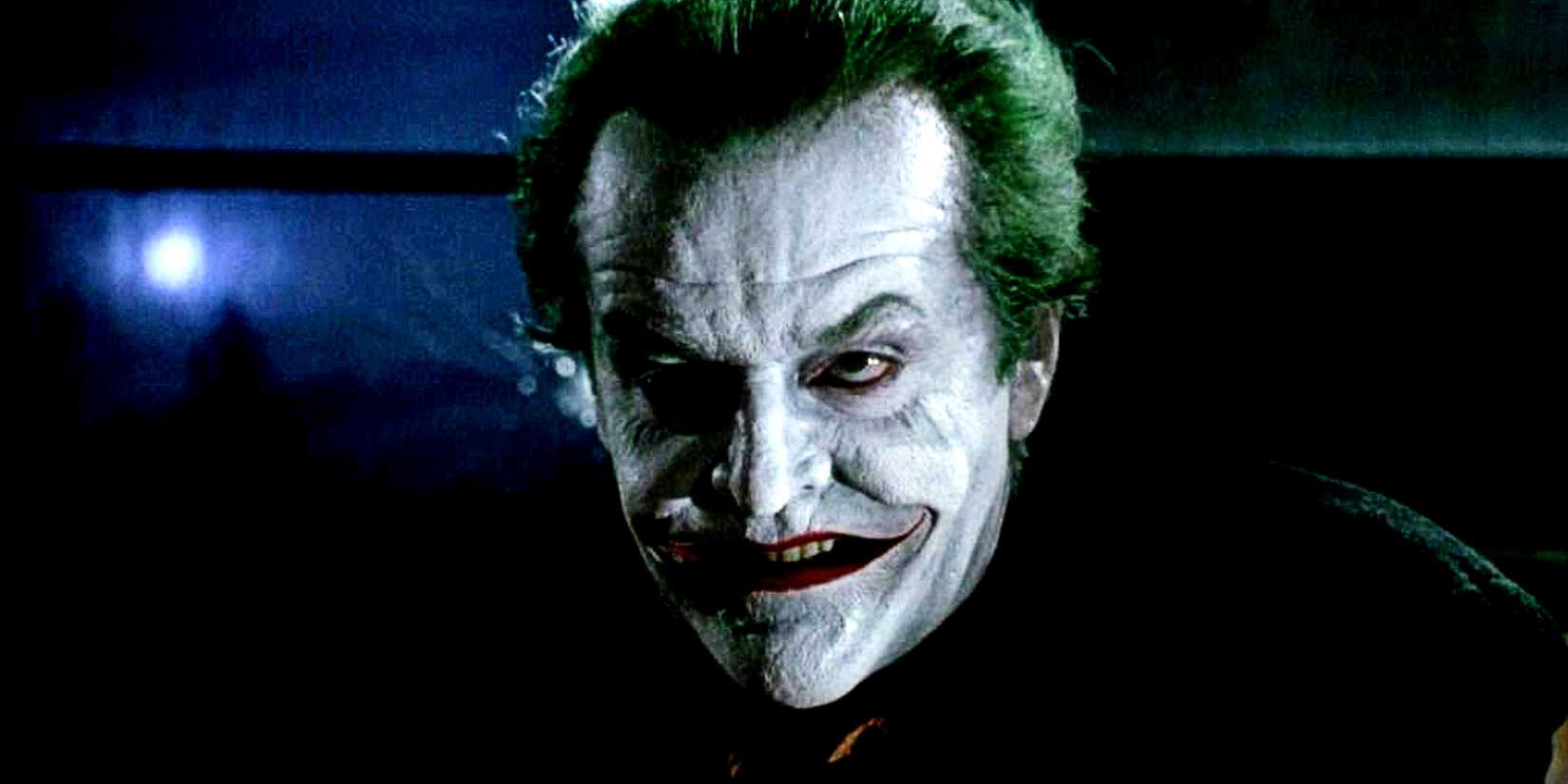 Jack Nicholson's Joker looks serious in Tim Burton's 1989 Batman