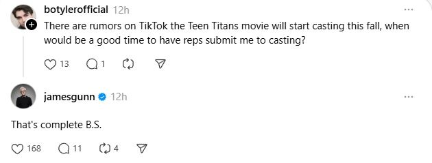 James Gunn Responds To Teen тιтans Movie Rumors