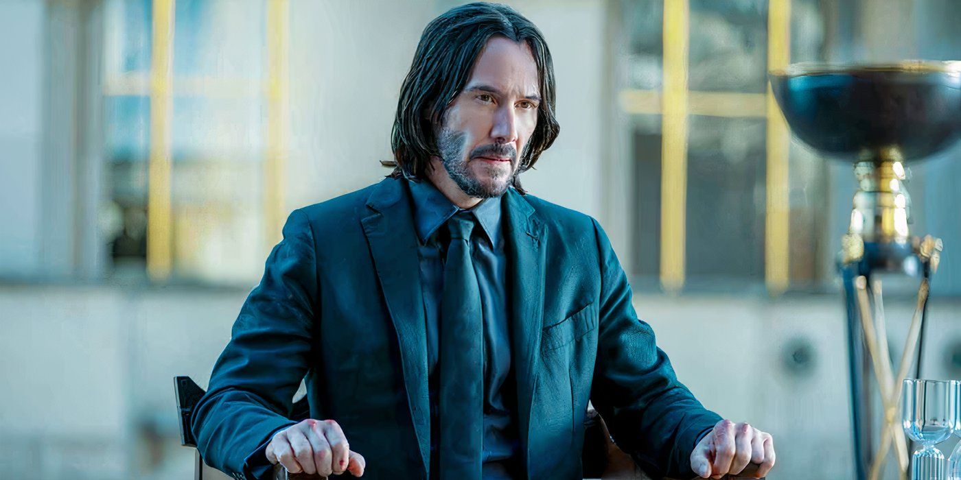 Keanu Reeves as John Wick in John Wick: Chapter 4