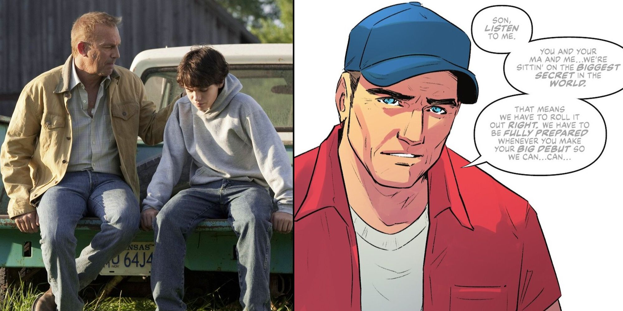 Jonathan Kent in Man of Steel and New Superman Origin Comic