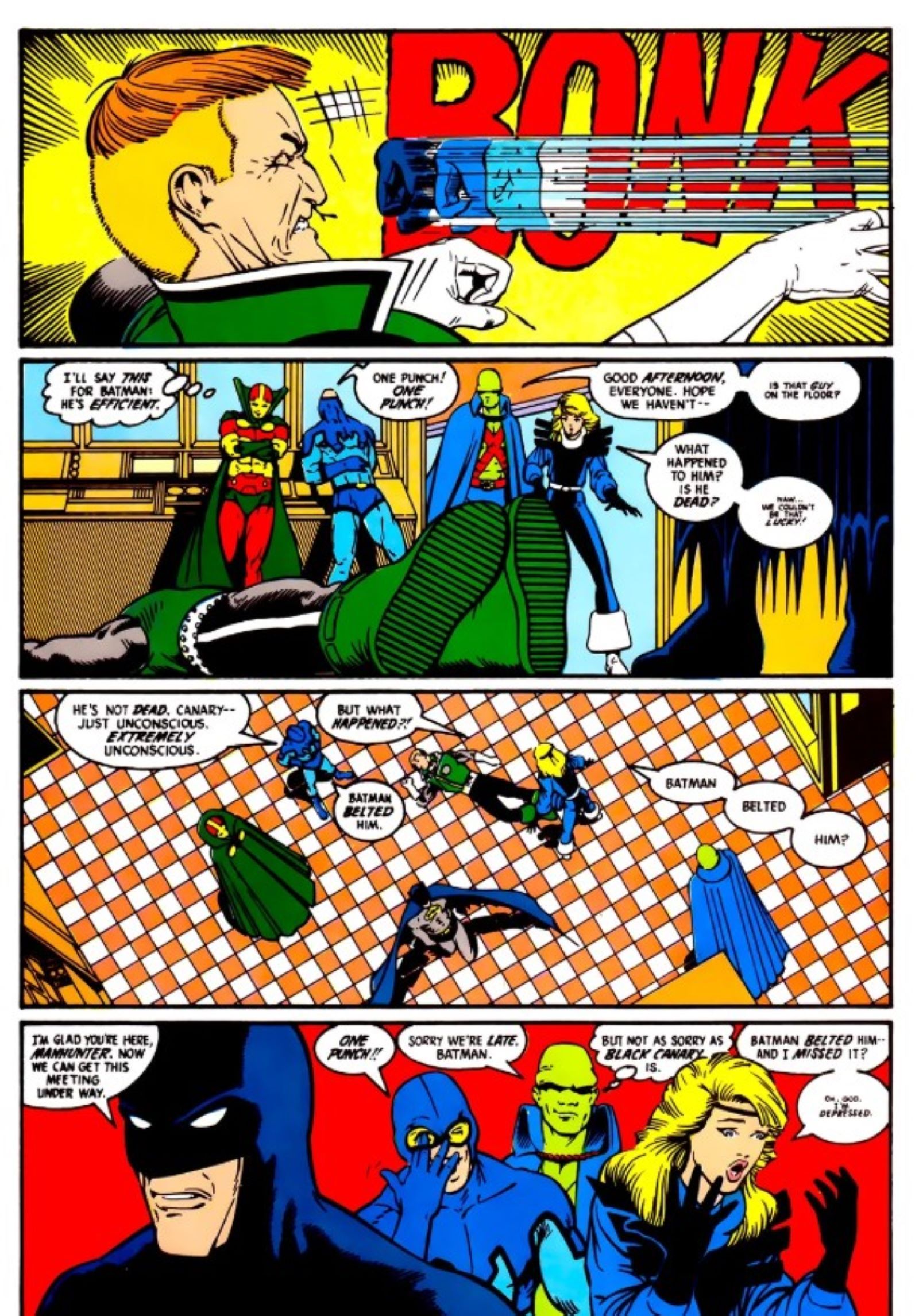 Justice LEague #5 guy gardner batman fight 2
