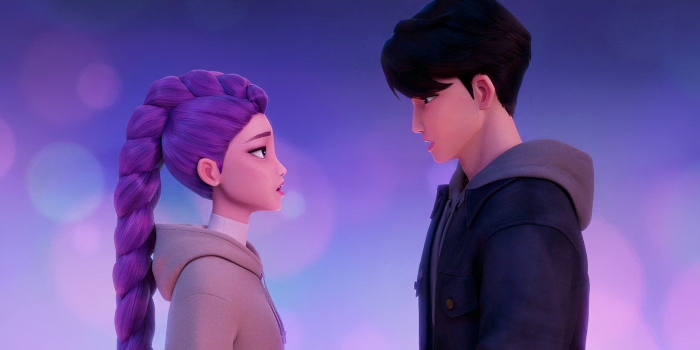 Rumi talking to someone in KPop Demon Hunters Free