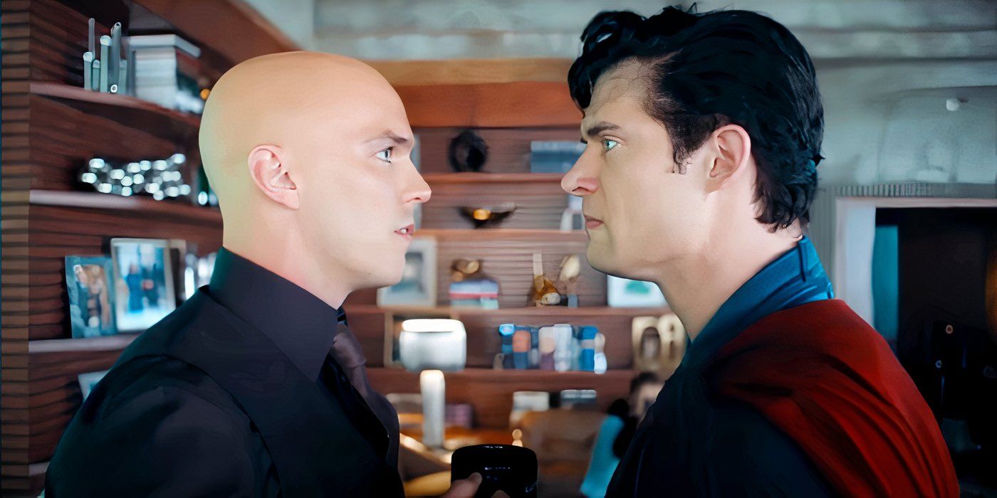 Lex Luthor and Superman squaring off with each other in Superman (2025)