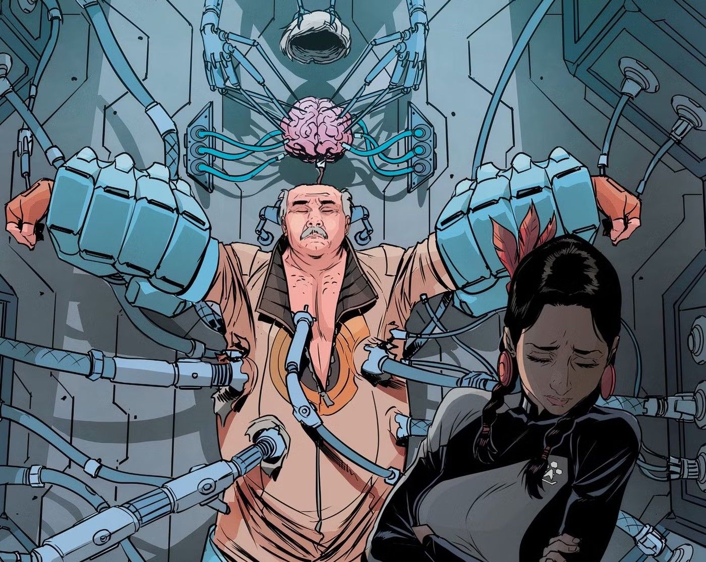 lore extracts scotty's brain in star trek