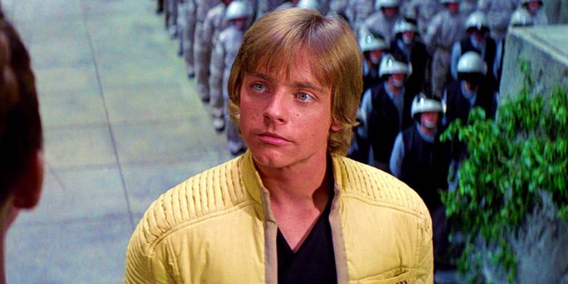 Luke Skywalker looking up in A New Hope