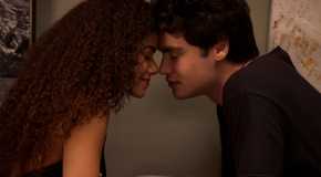 Marcus and Ginny touching noses in Ginny & Georgia season 3