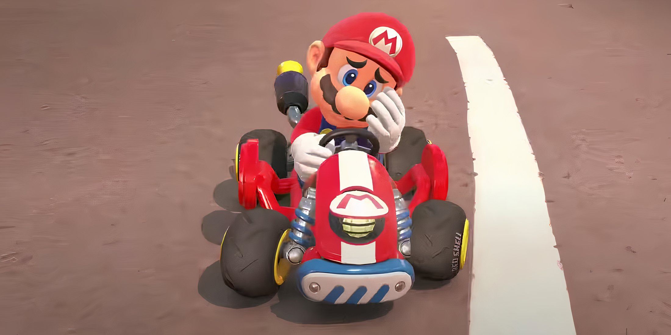 Mario Kart World Mario Loses Race