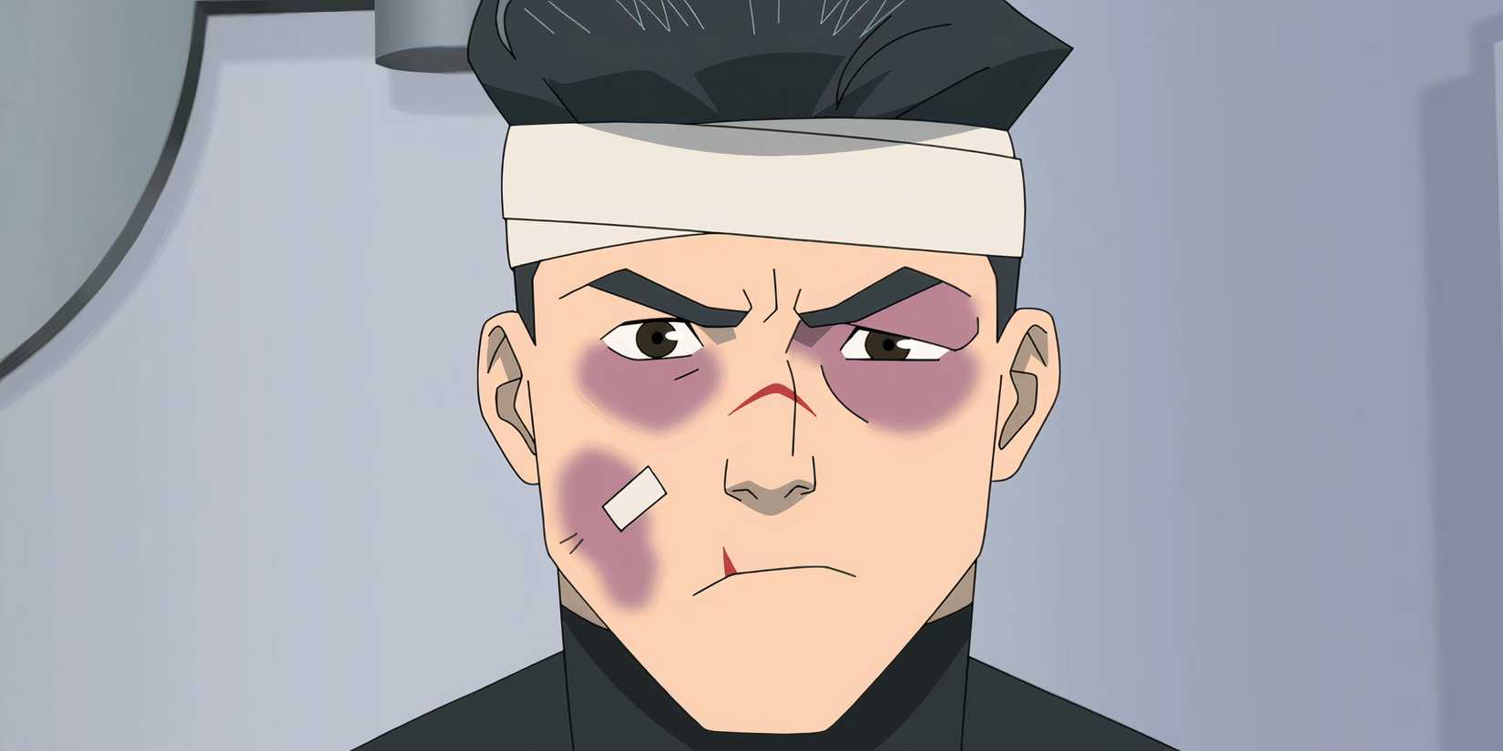 Mark Grayson looking beat up and angry in Invincible season 3 episode 8