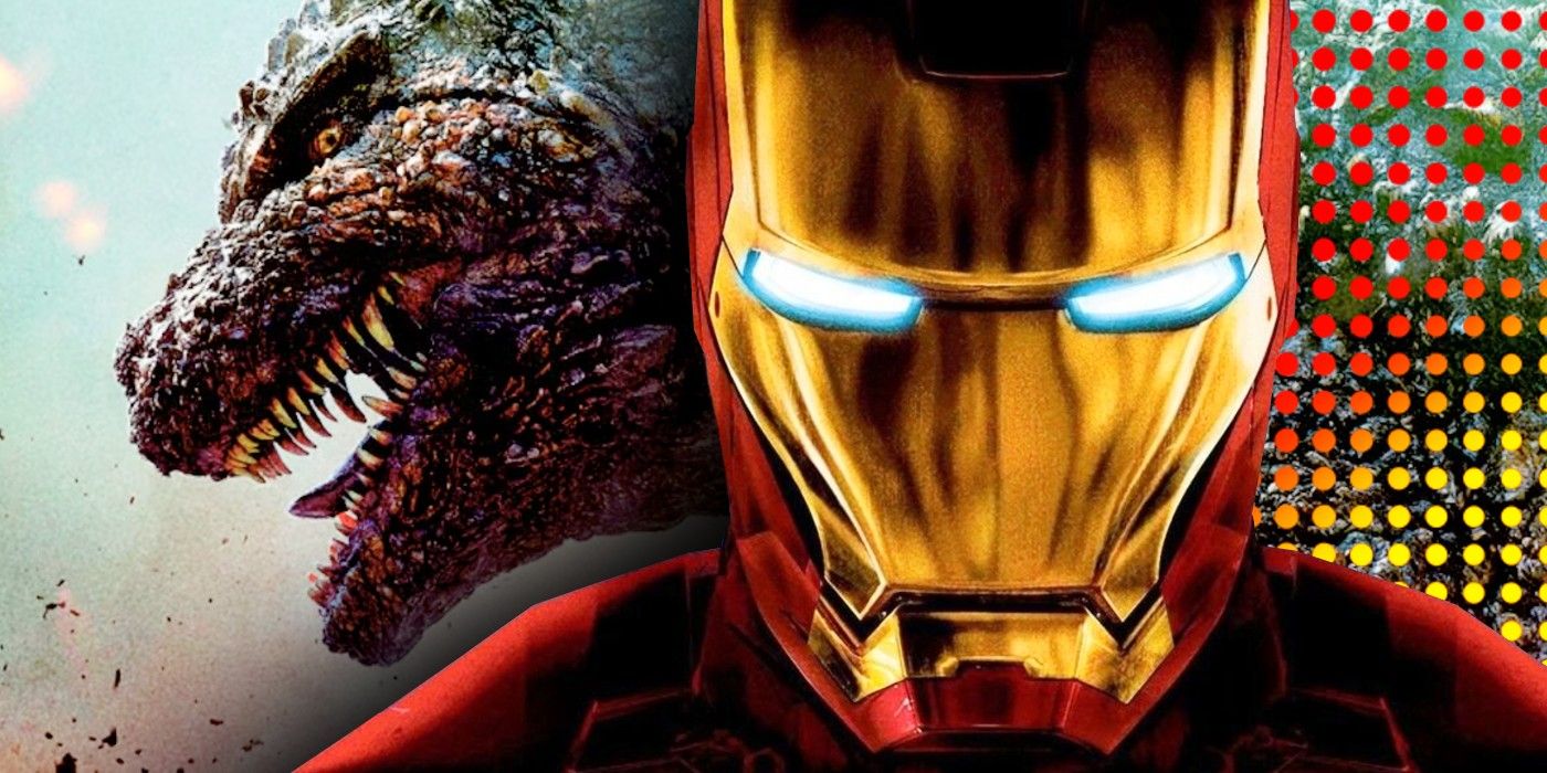 mcu-iron-man-and-angry-godzilla Godzilla estreia sua forma mais poderosa da história, que faz o rei Ghidorah parecer um inseto