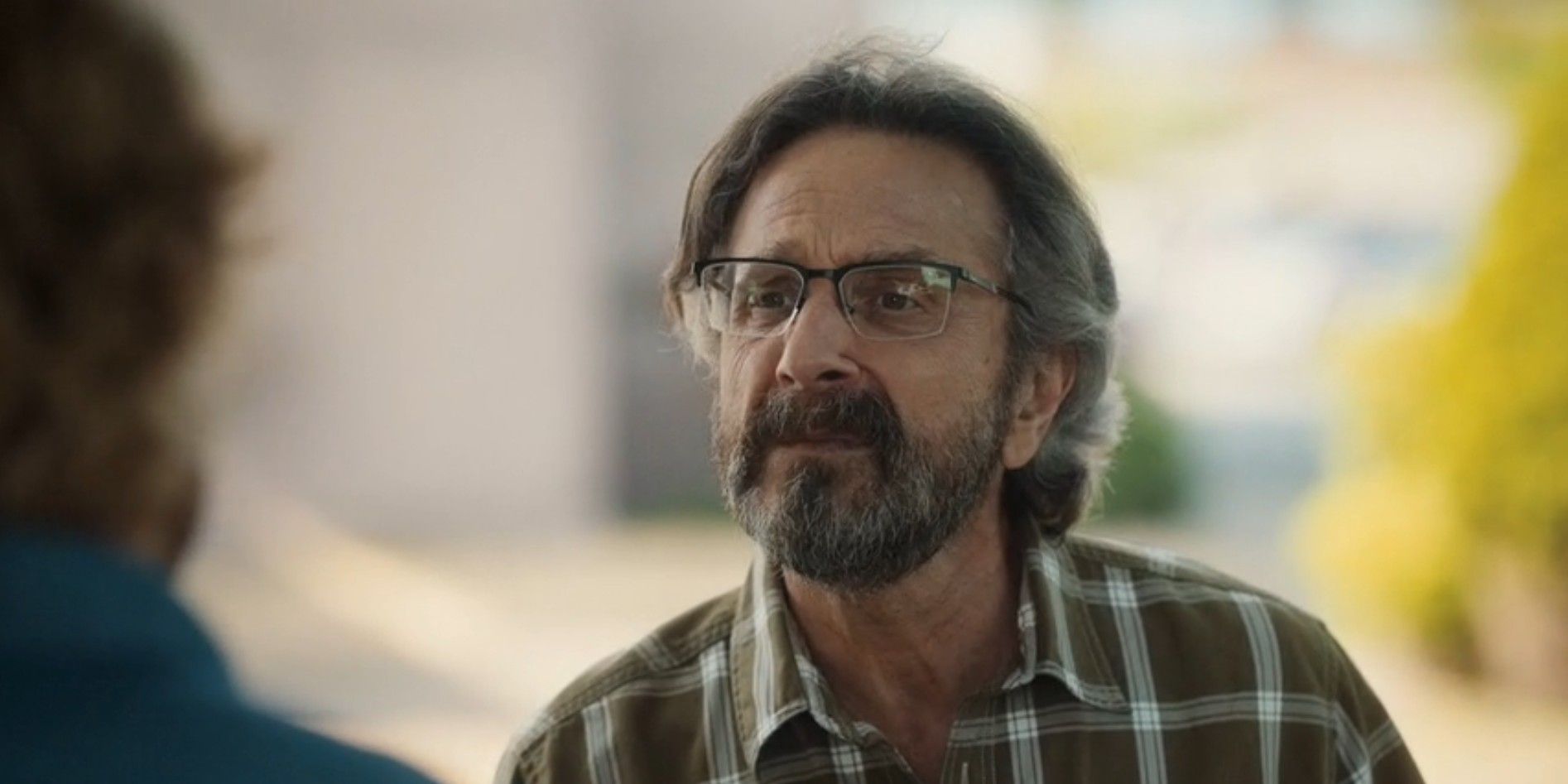 Mitts (Marc Maron) looking distraught in Stick season 1, episode 5