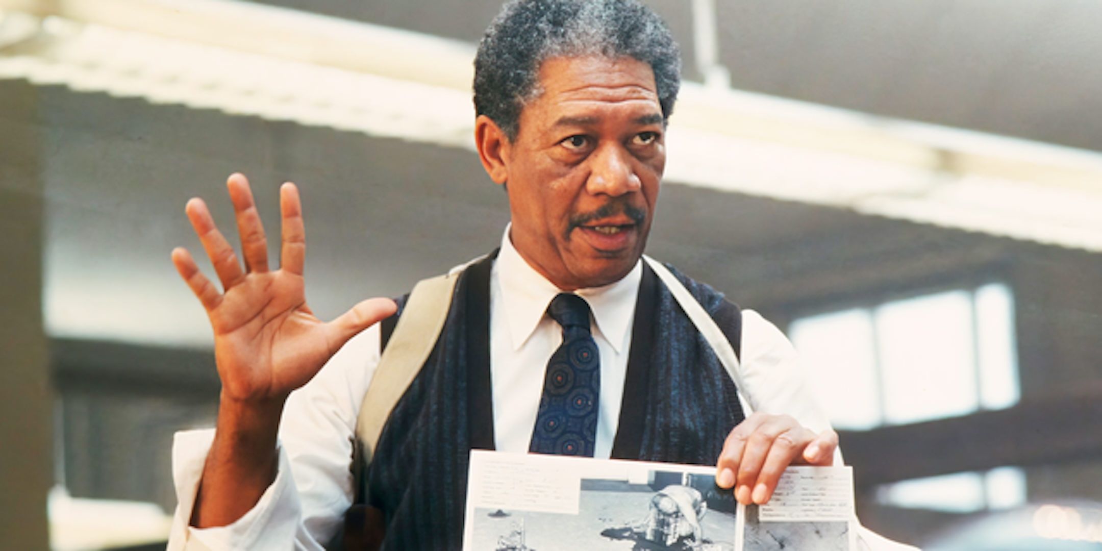 Morgan Freeman's William Somerset in Se7en