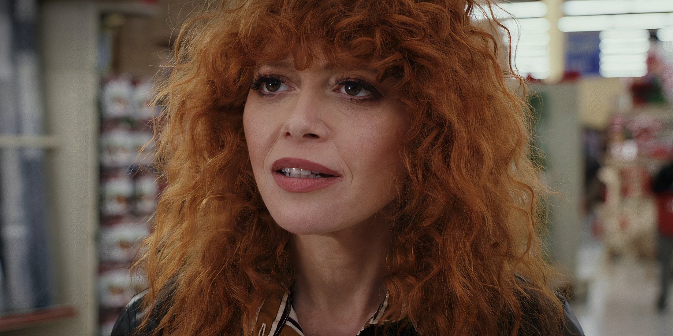 Natasha Lyonne as Charlie looking more serious than usual in Poker Face season 2 episode 7