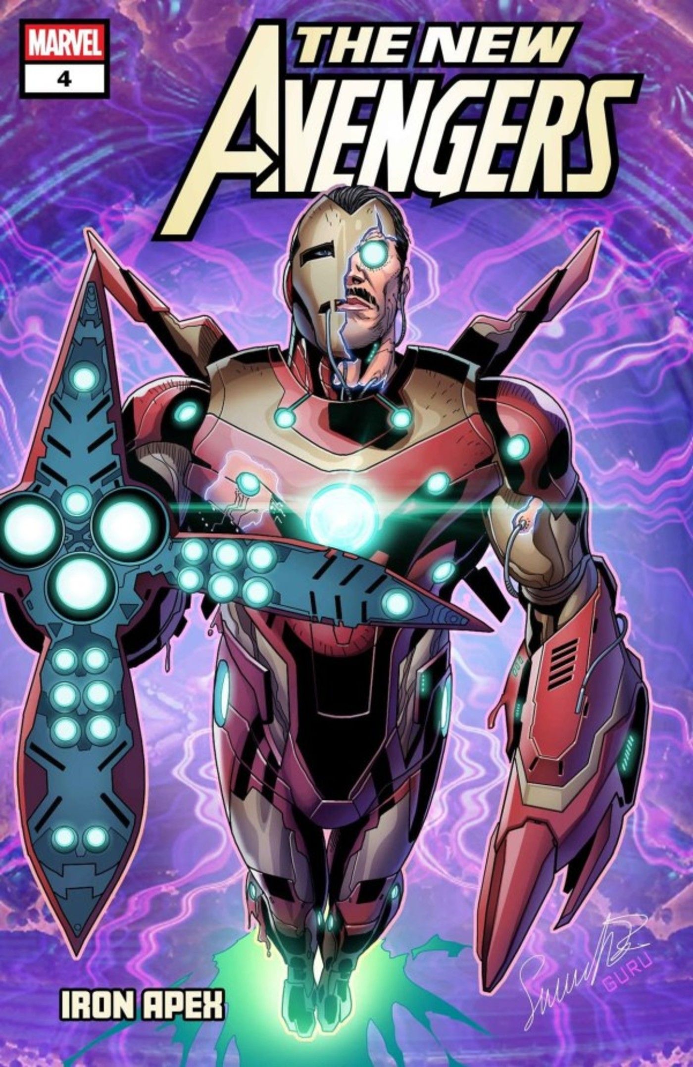 copertina dei Nuovi Vendicatori con Iron Man come villain