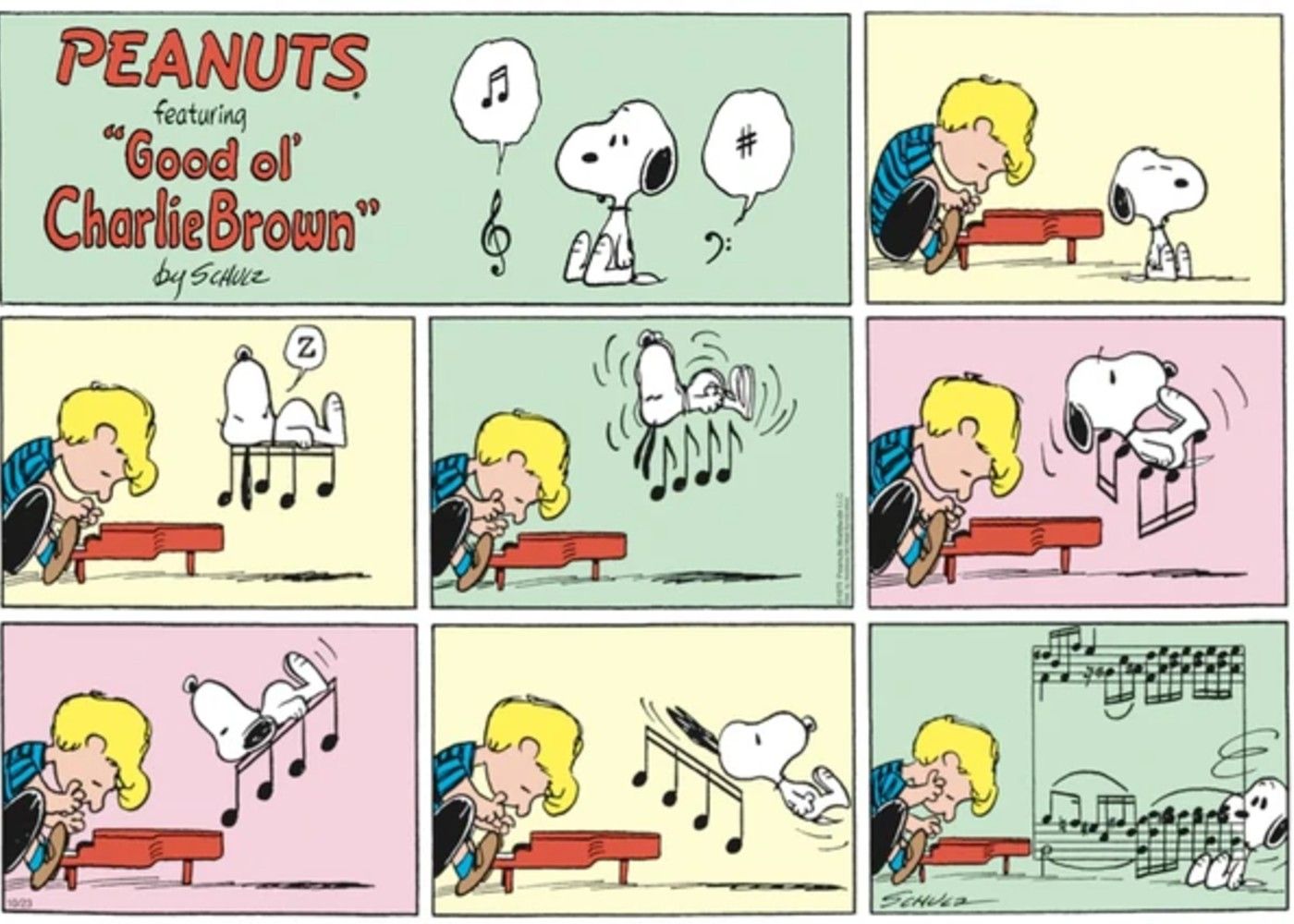 October_26th_1975 peanuts schroeder snoopy
