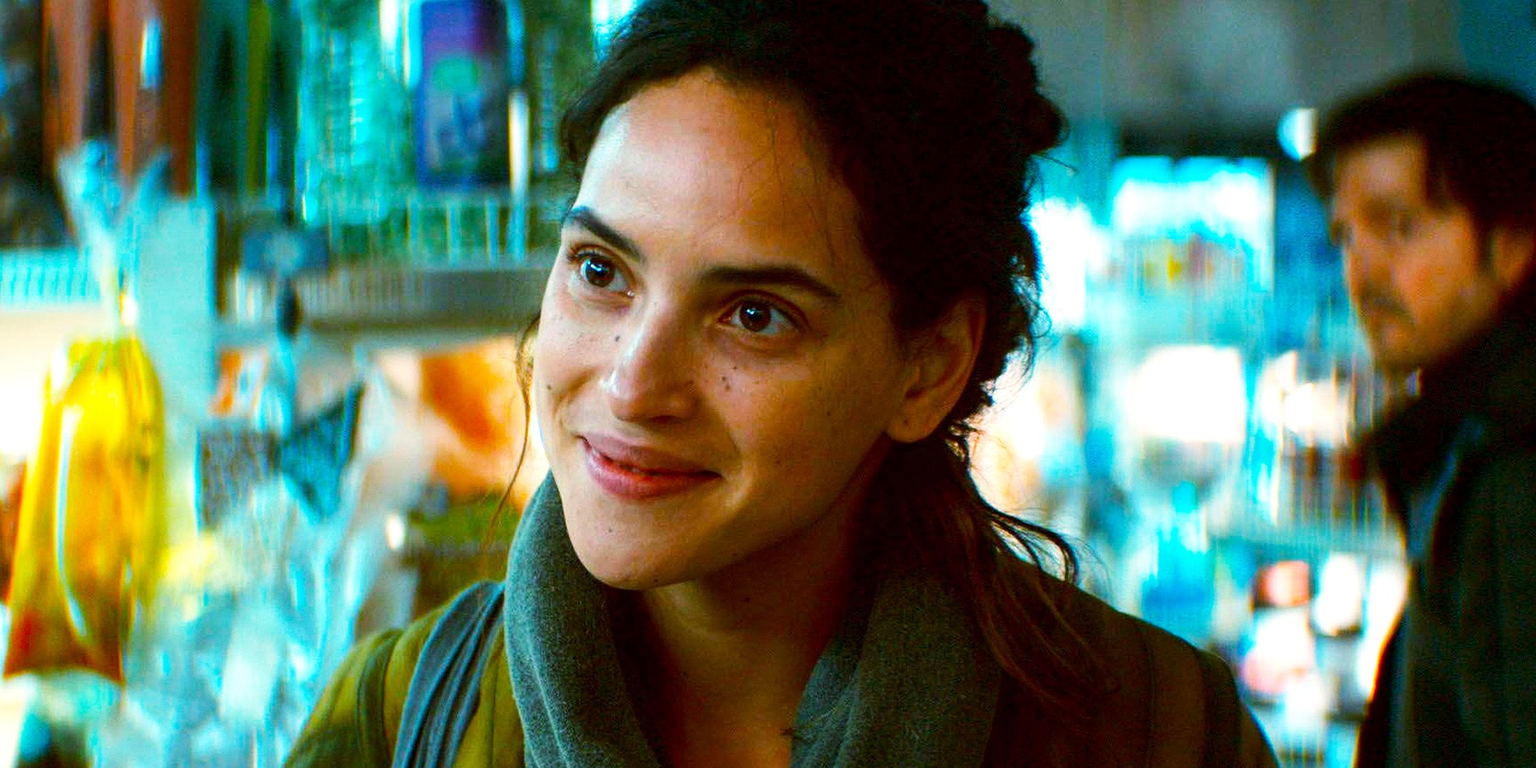 Bix Caleen smiling in Andor season 2