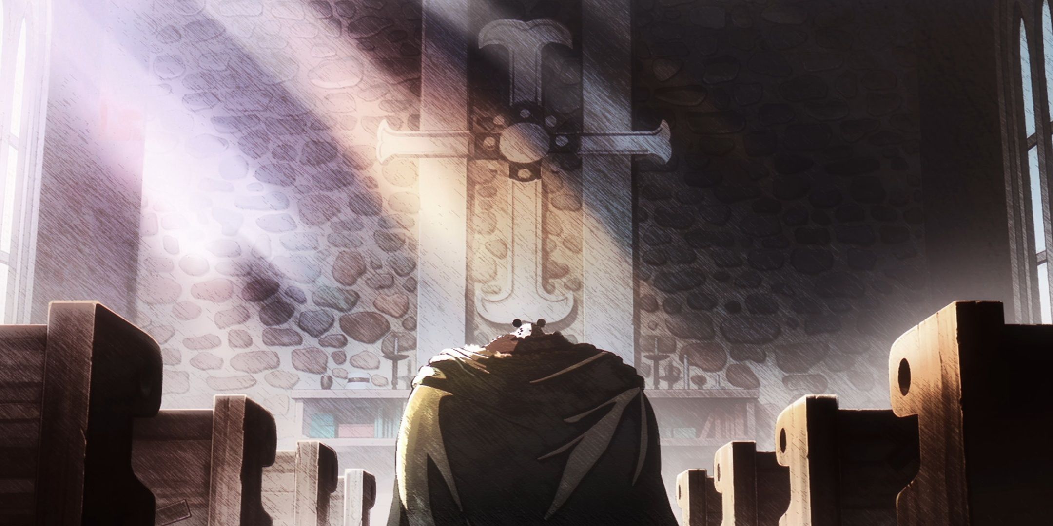 Kuma in the church