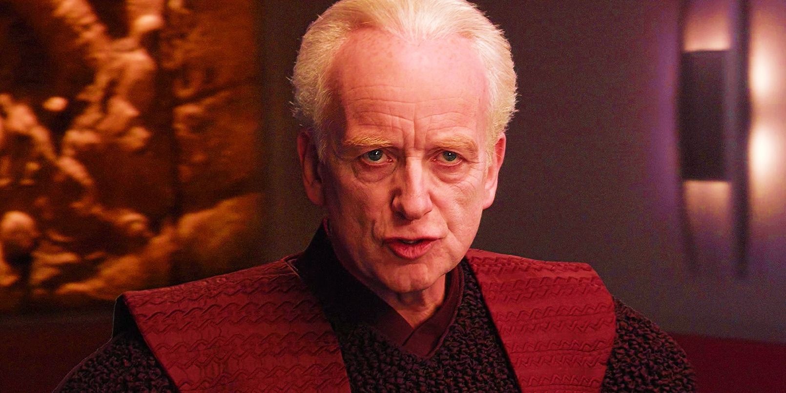Palpatine looking angry in Revenge of the Sith