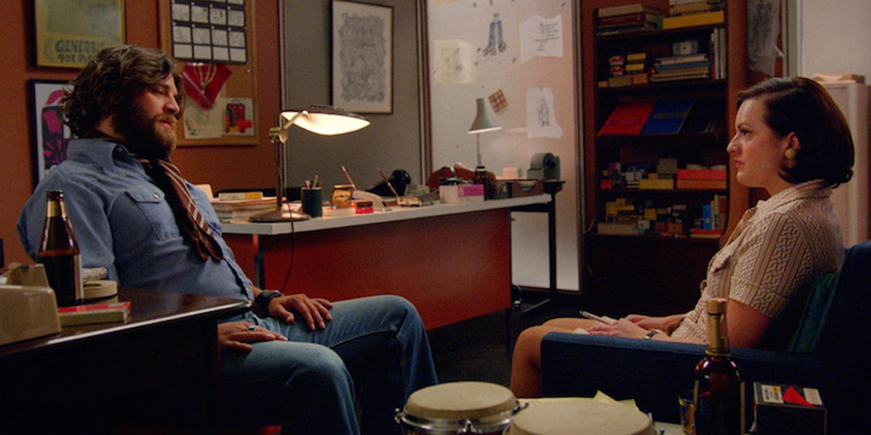 Peggy talks to Stan in Mad Men