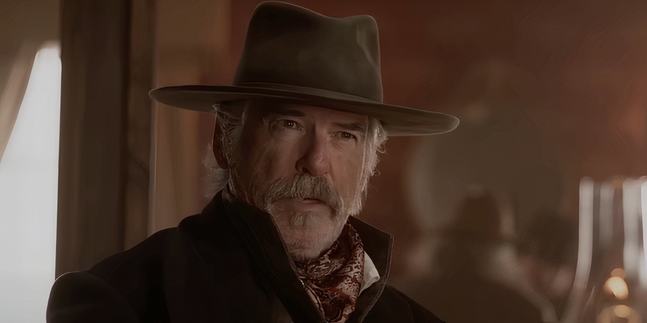 Pierce Brosnan as Gabriel Dove speaking in The Unholy Trinity
