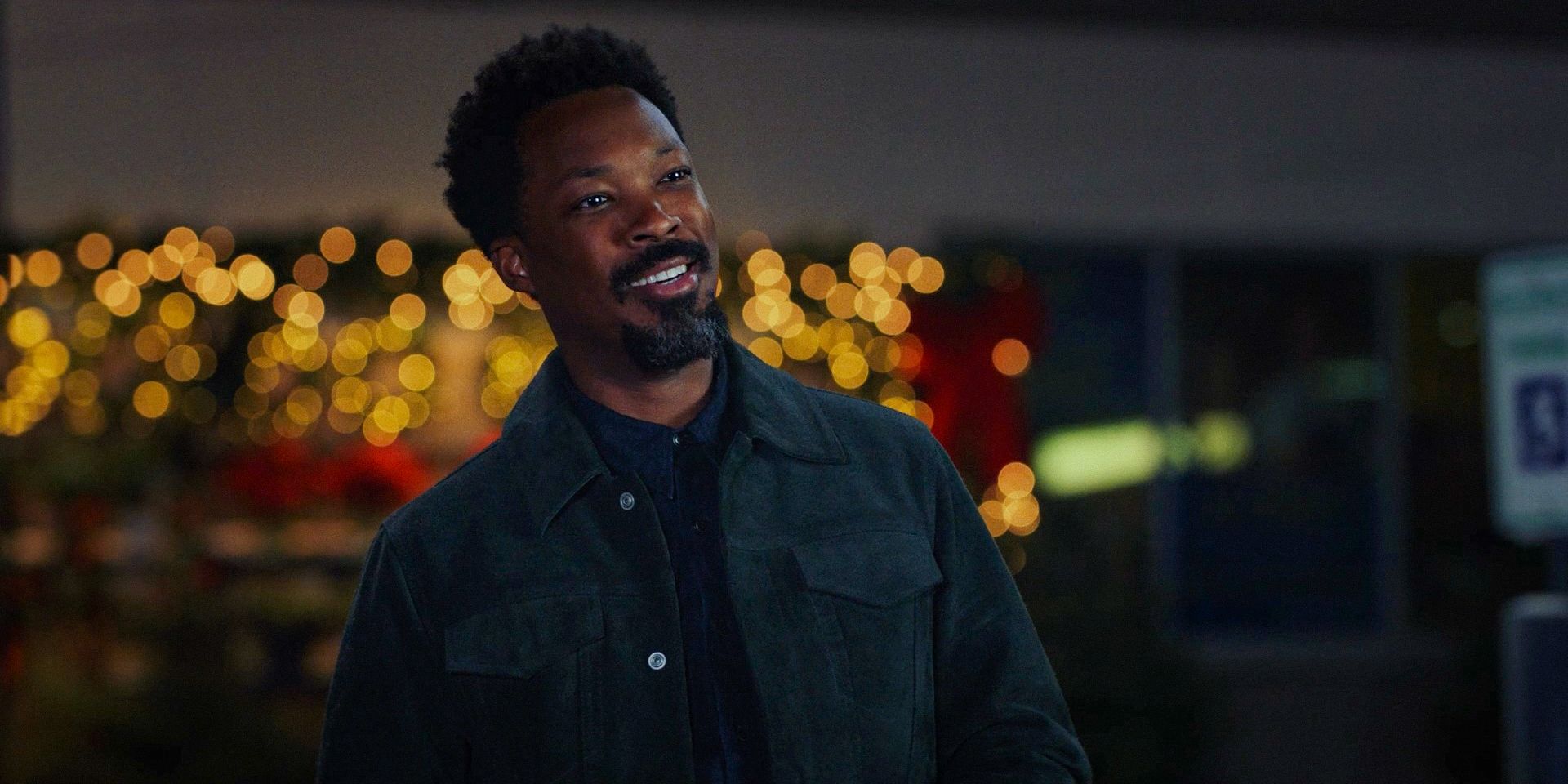 Bill Jackson (Corey Hawkins) with a very flirty smile in Poker Face Season 2 Ep 7