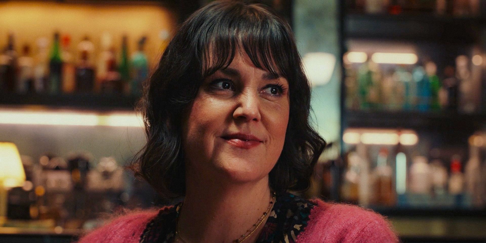 Regina Gilvary (Melanie Lynskey) with a slight smile in Poker Face Season 2 Ep 8