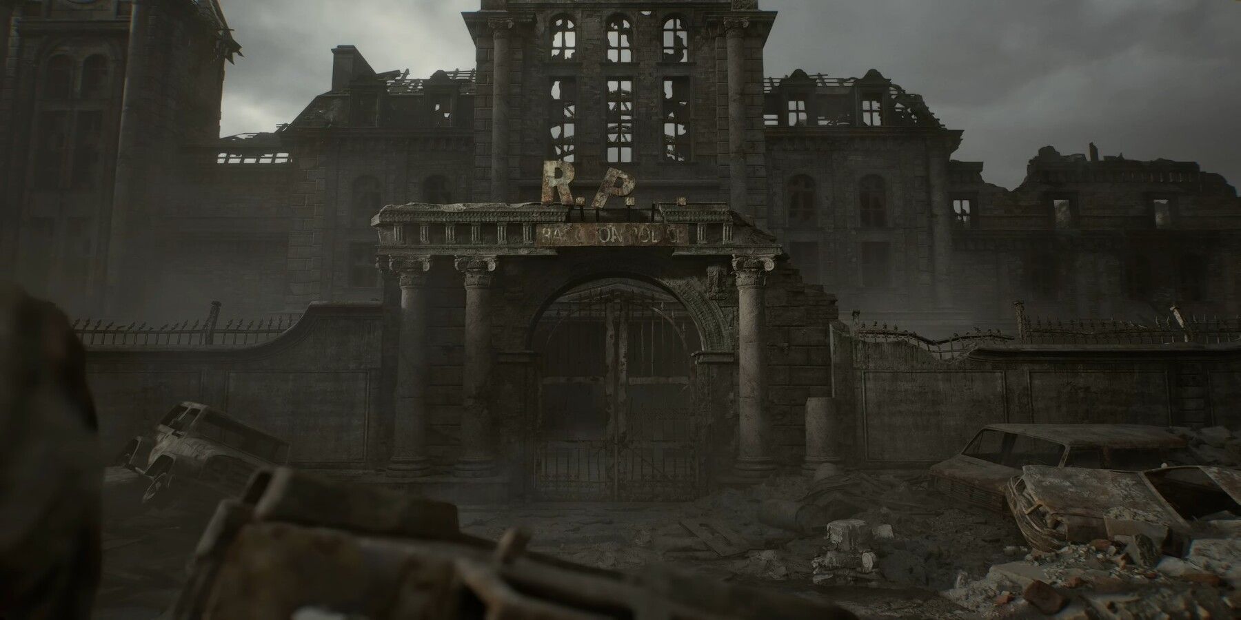 Raccoon Police Department building shown in the Requiem trailer.