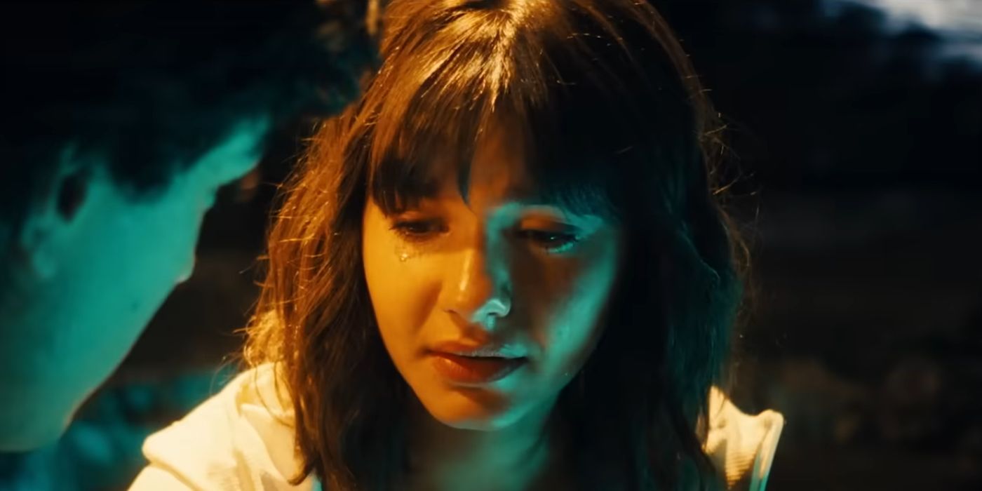 Samantha Lorraine as Dora crying in Dora and the Search for Sol Dorado