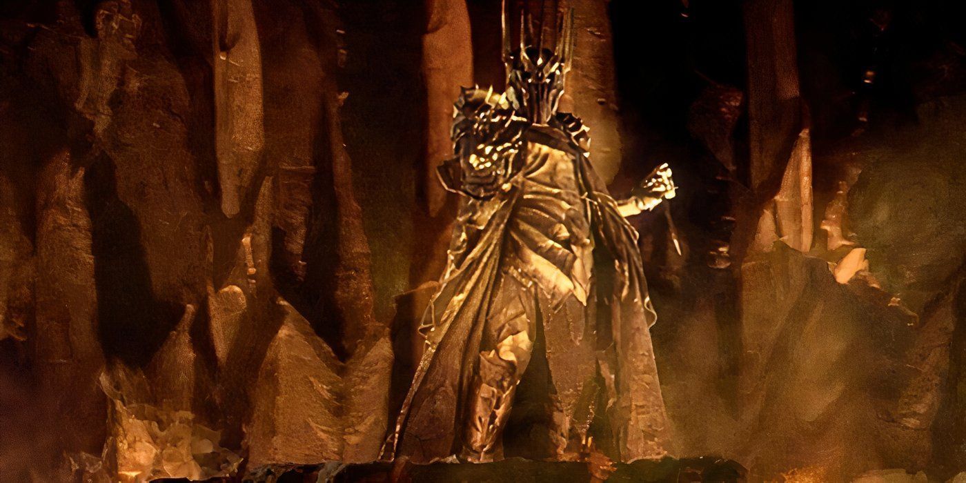 Sauron is standing up in Lord of the Rings