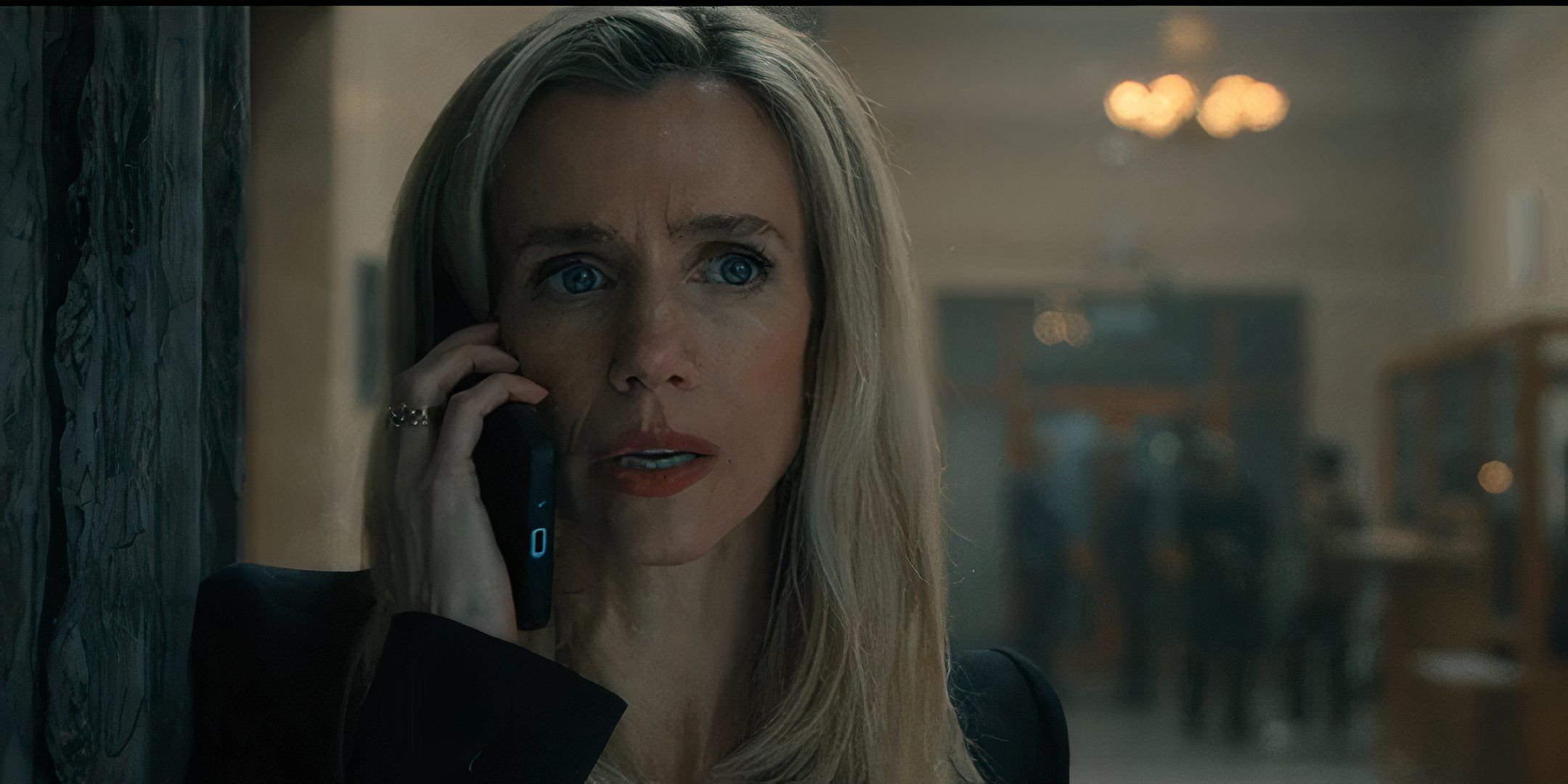 Lisa Dwan as O'Hara Delaney the Harrigans' lawyer in MobLand