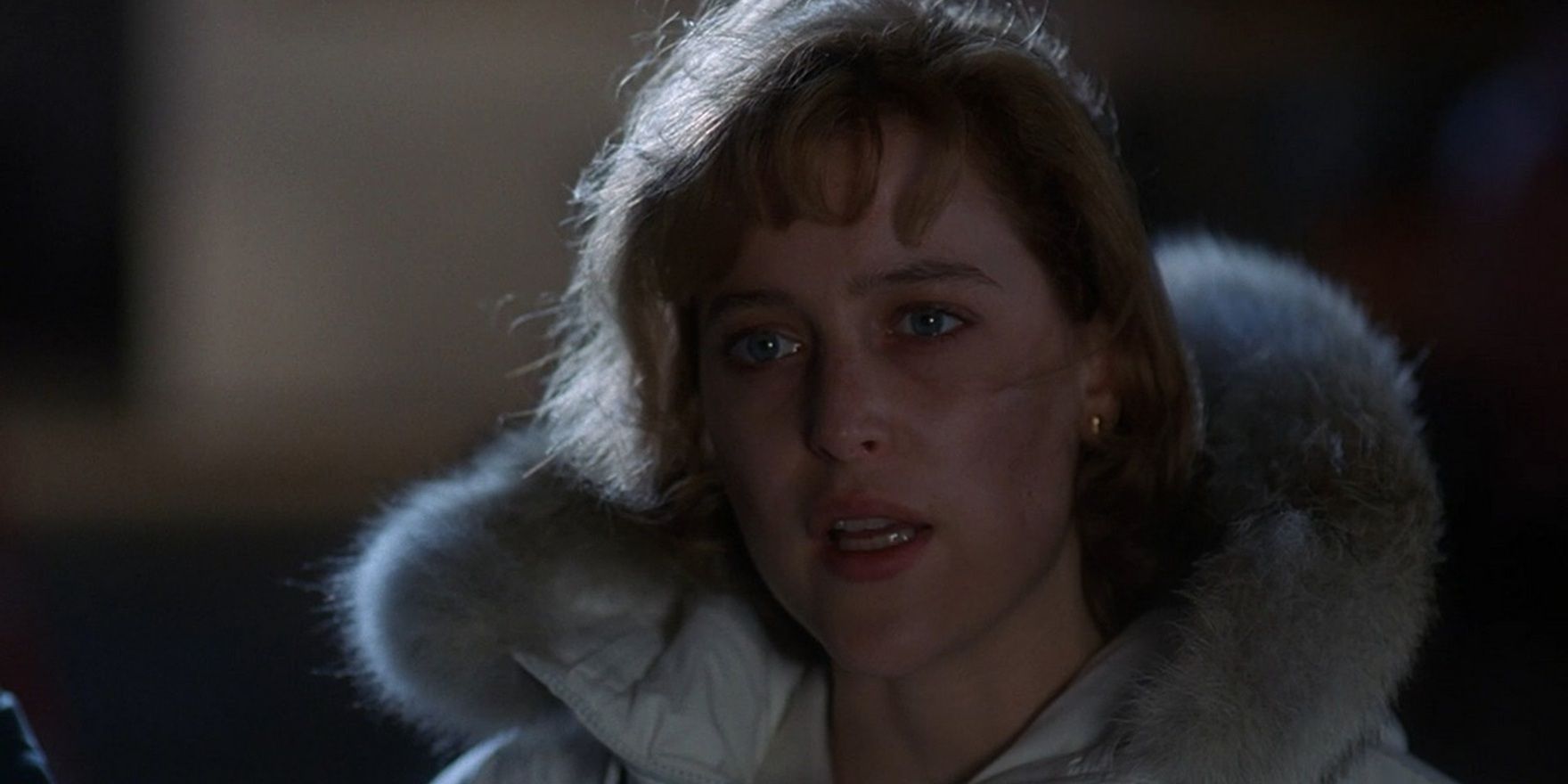 Scully wearing a coat in The X-Files