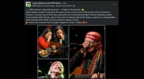 Another Facebook post about Willie Nelson crying, with AI-generated images