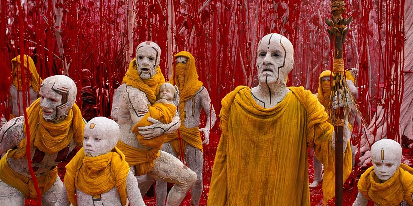 The Nibirans look on in shock in Star Trek Into Darkness