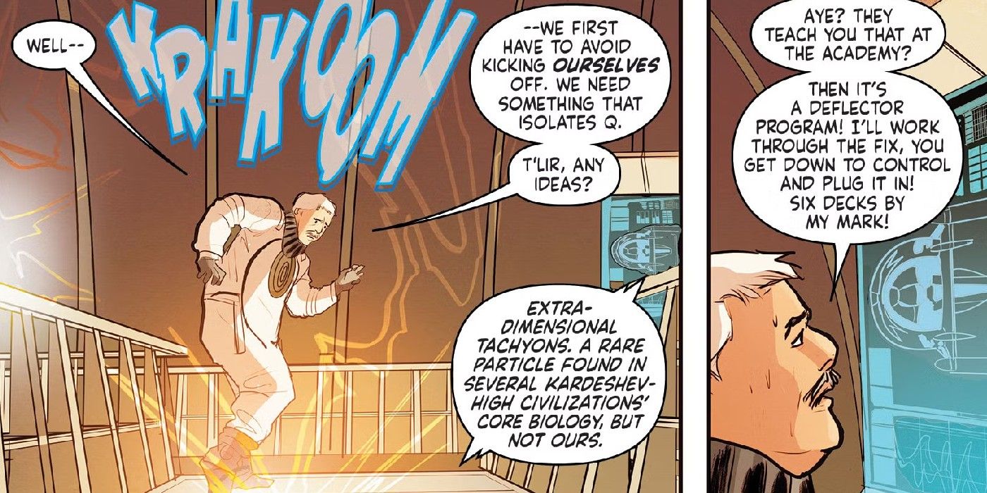 star trek's scotty works out how to get rid of q