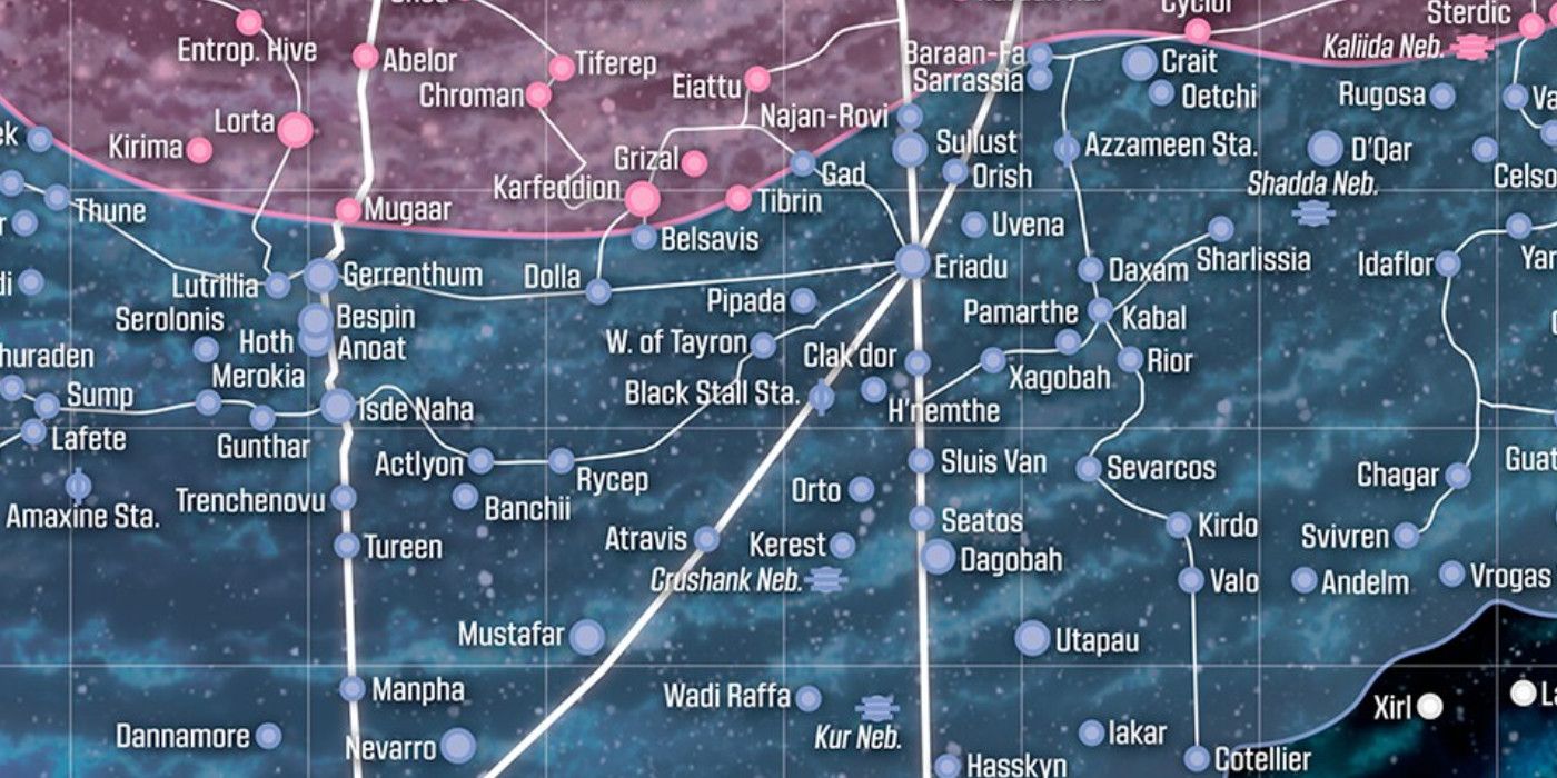 Star Wars Galaxy Map Mustafar Dagobah Outer Rim