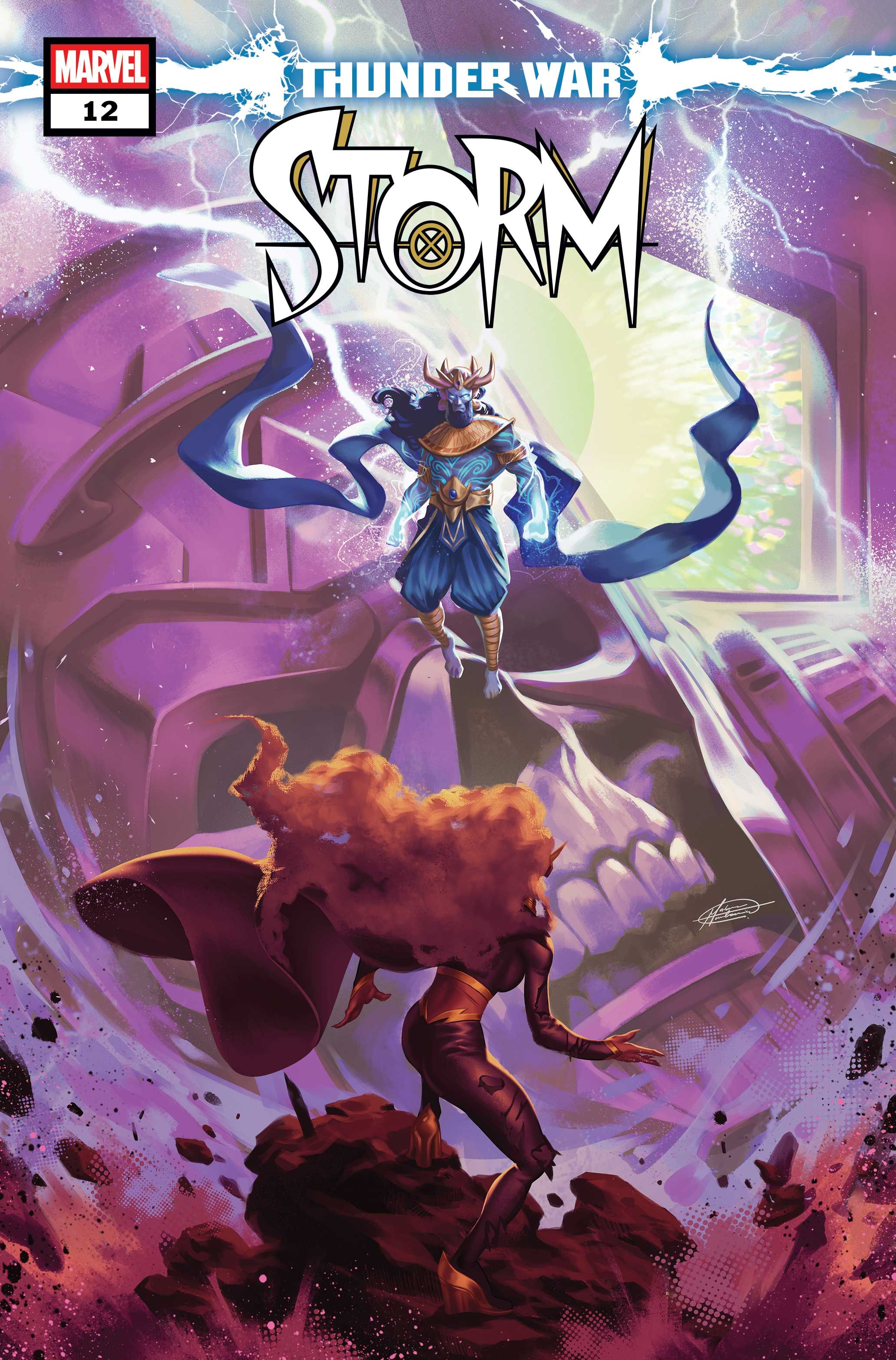 Copertina Storm #12 con Hadad su Galactus