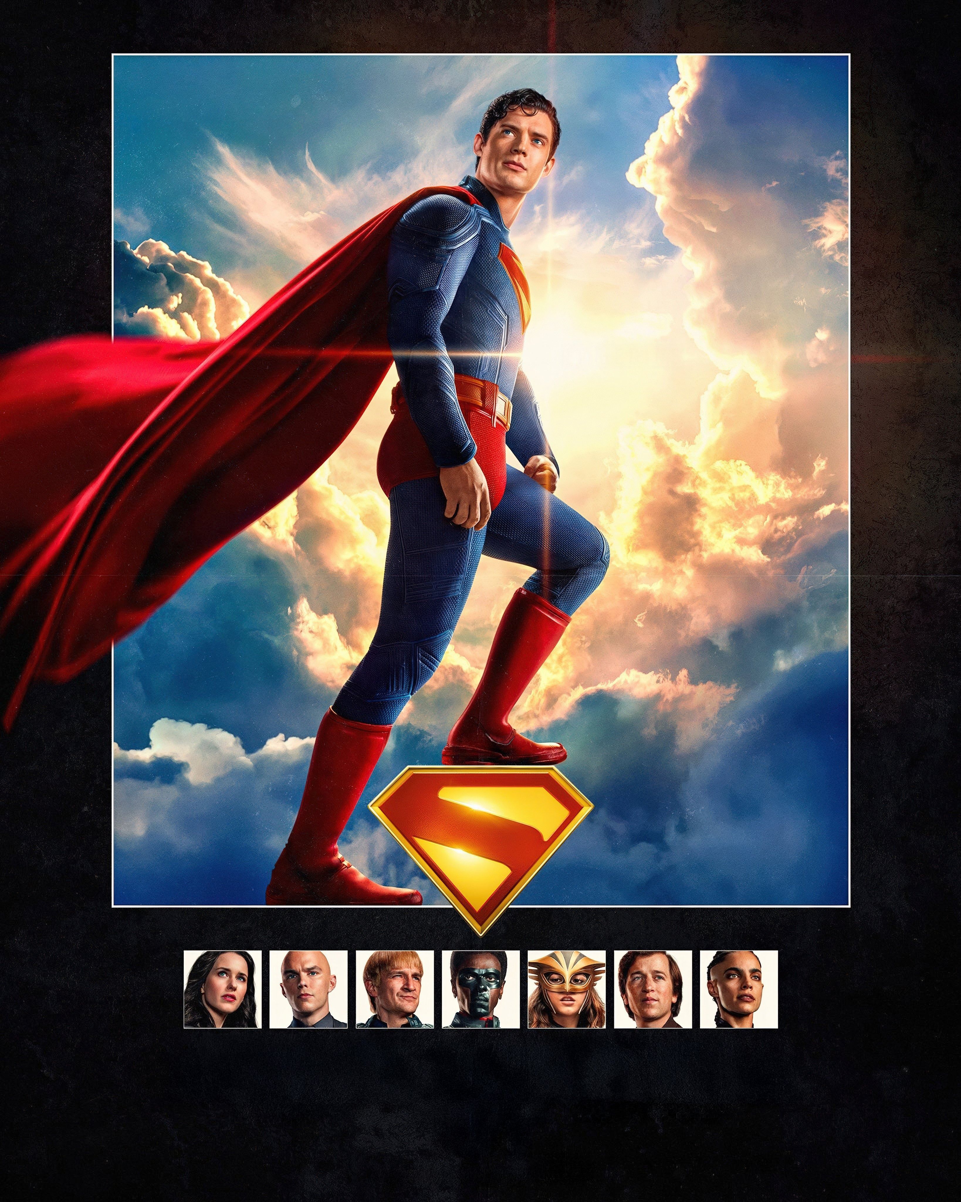 Superman 2025 Textless Poster