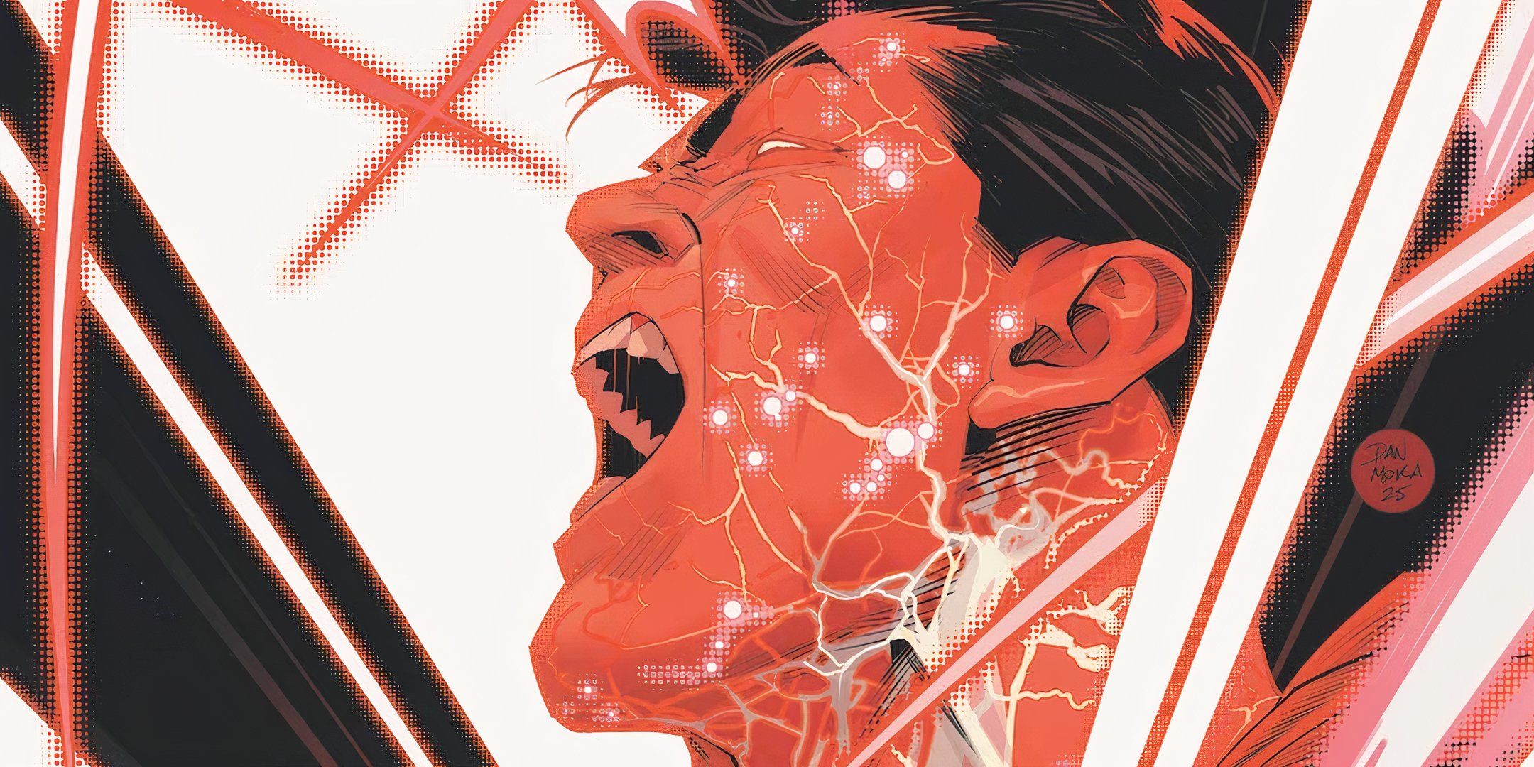 Superman urlante con energia Red K