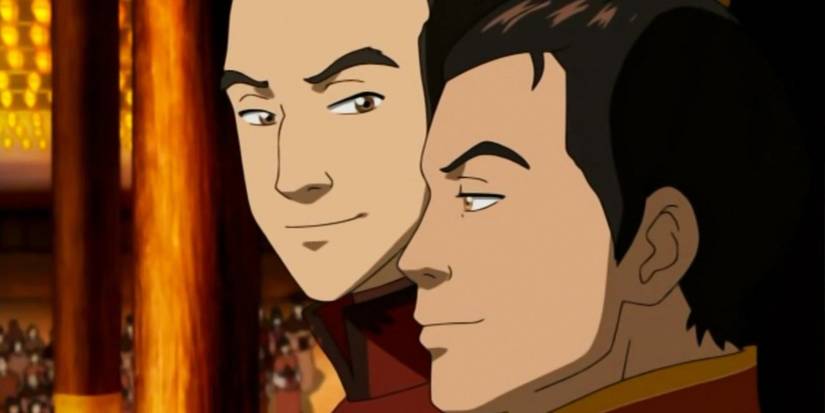 Avatar Roku and Fire Lord Sozin in the Avatar: The Last Airbender episode "The Avatar and the Fire Lord"