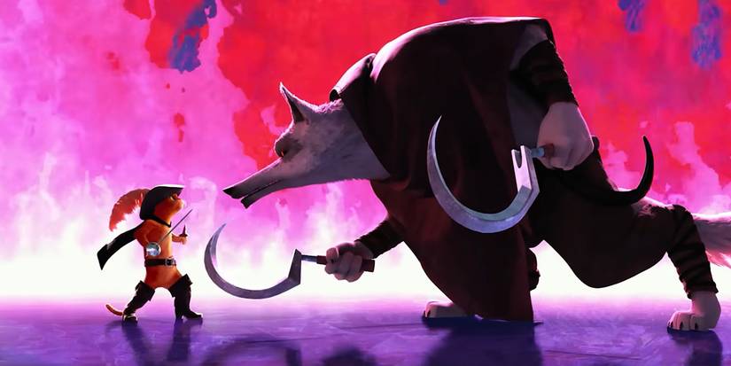 The Big Bad Wolf prepares to battle Puss in Boots in The Last Wish