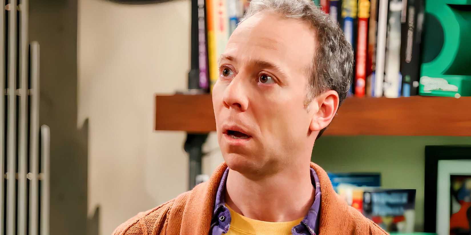 Kevin Sussman as Stuart Bloom in The Big Bang Theory mouth gape