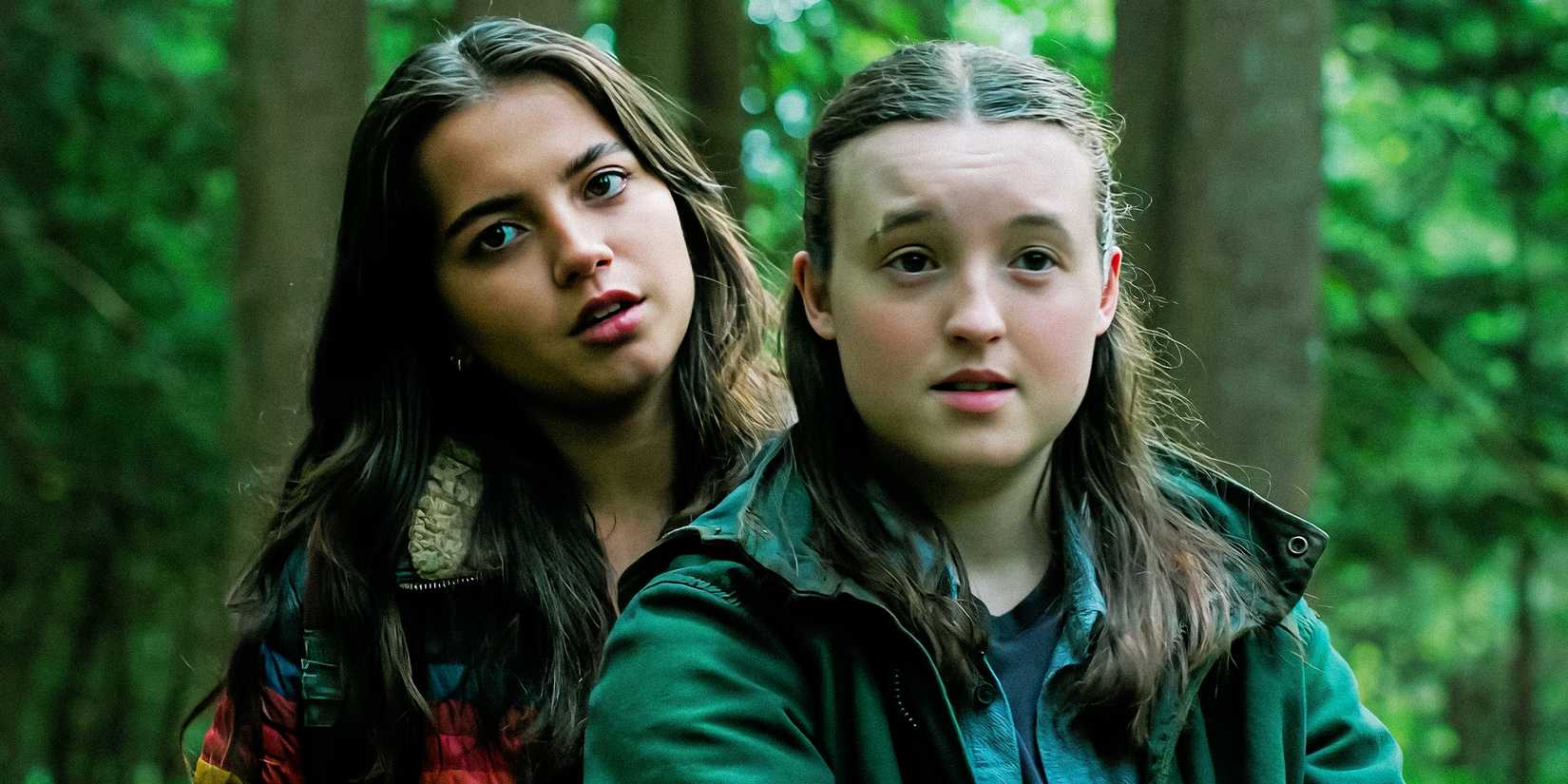 Ellie and Dina in The Last of Us