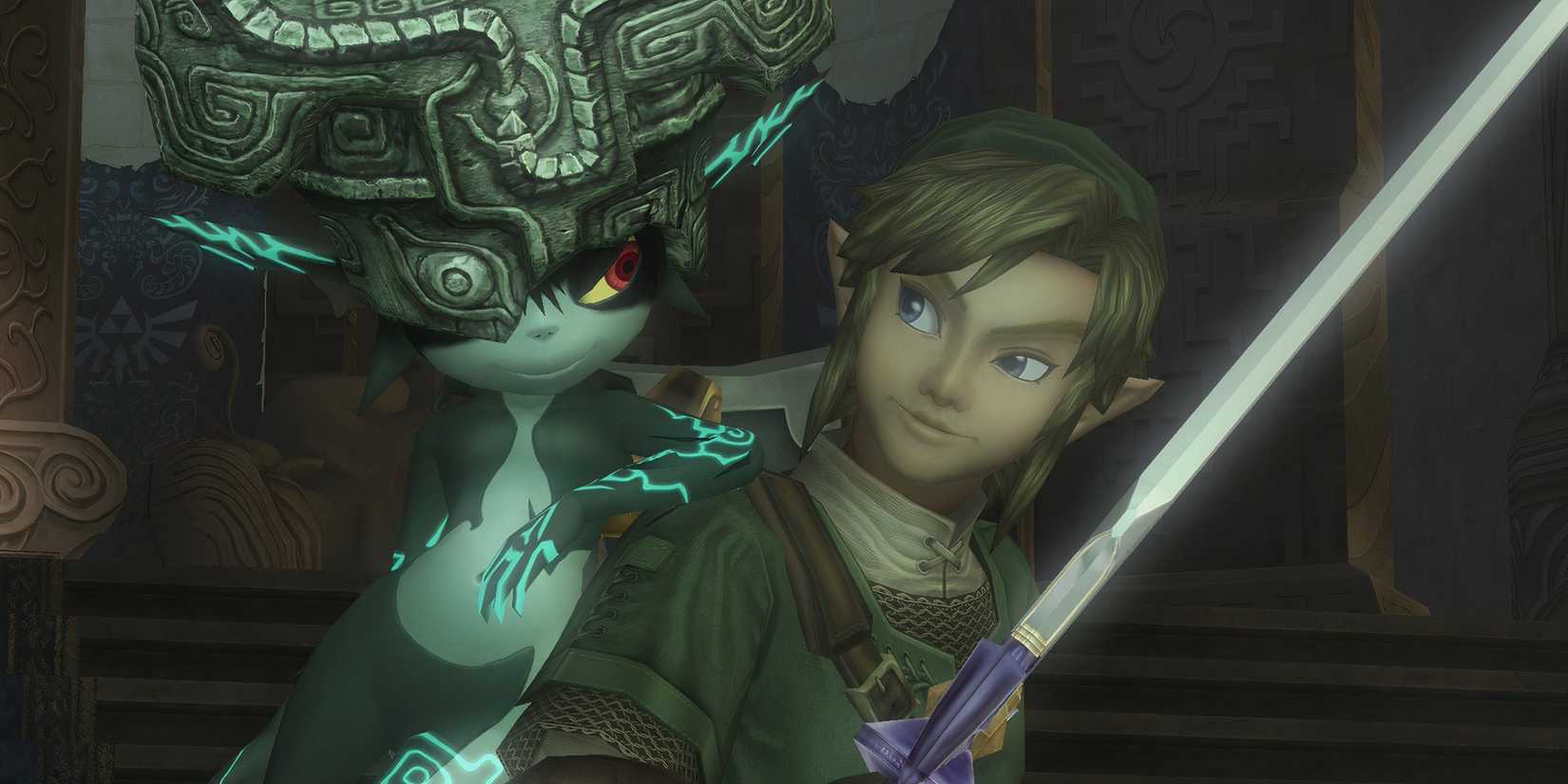 A lenda de Zelda Twilight Princess Link e Midna