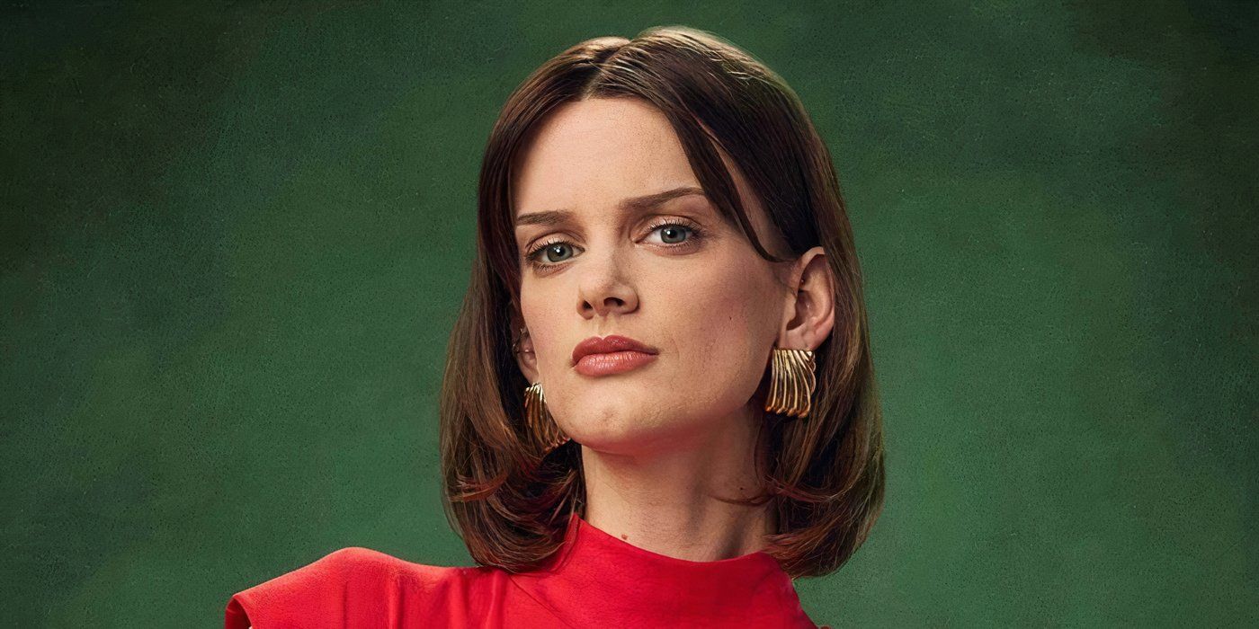 The Snake's Kethryn Cavender looking serious in front of a green background.