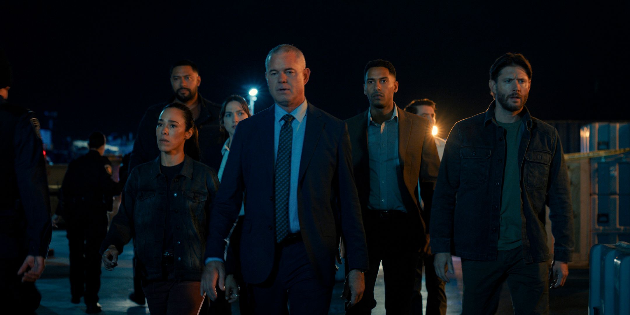 The task force walking alongside each other in Countdown season 1
