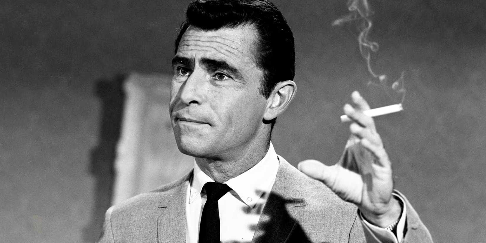 The Twilight Zone Rod Serling with a cigarette