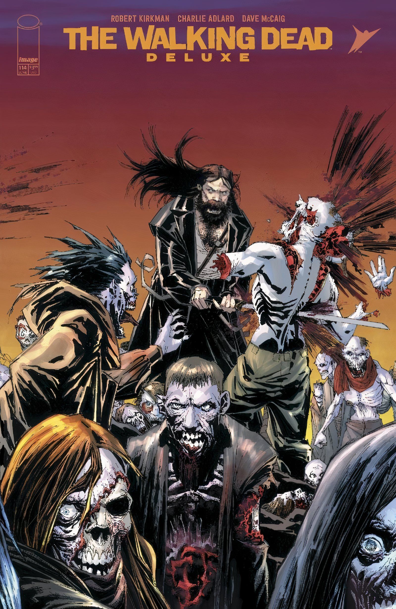 The walking dead deluxe #114 variant cover 2