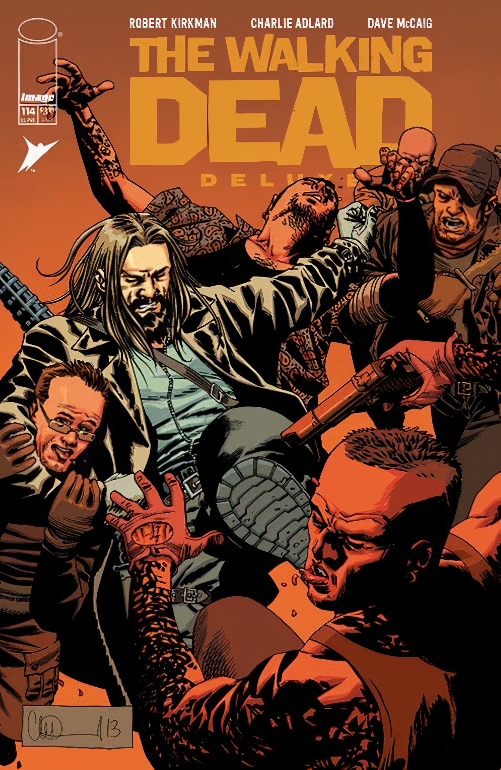 The walking dead deluxe #114 variant cover
