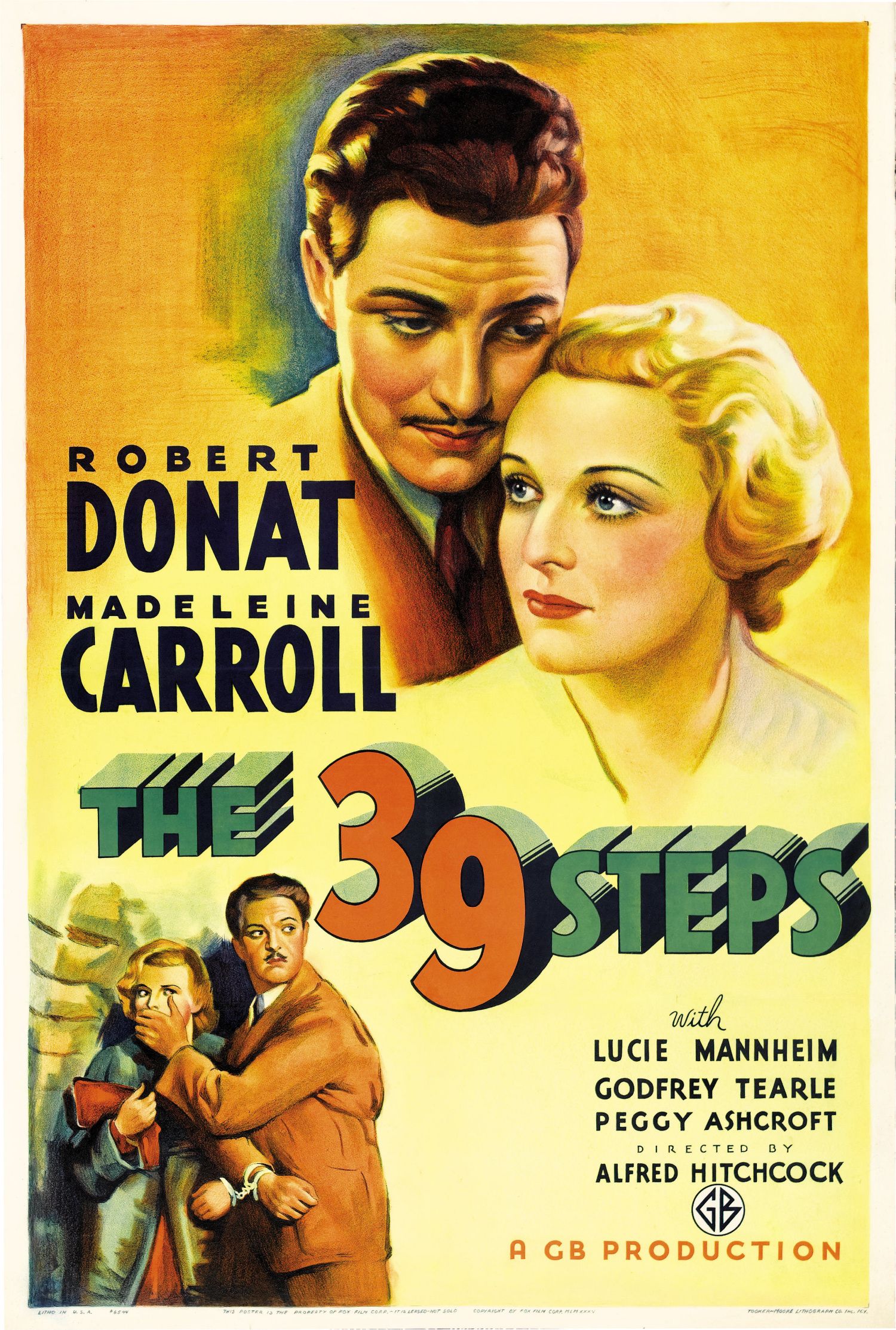 Poster for Alfred Hitchcock's The 39 Steps (1935)