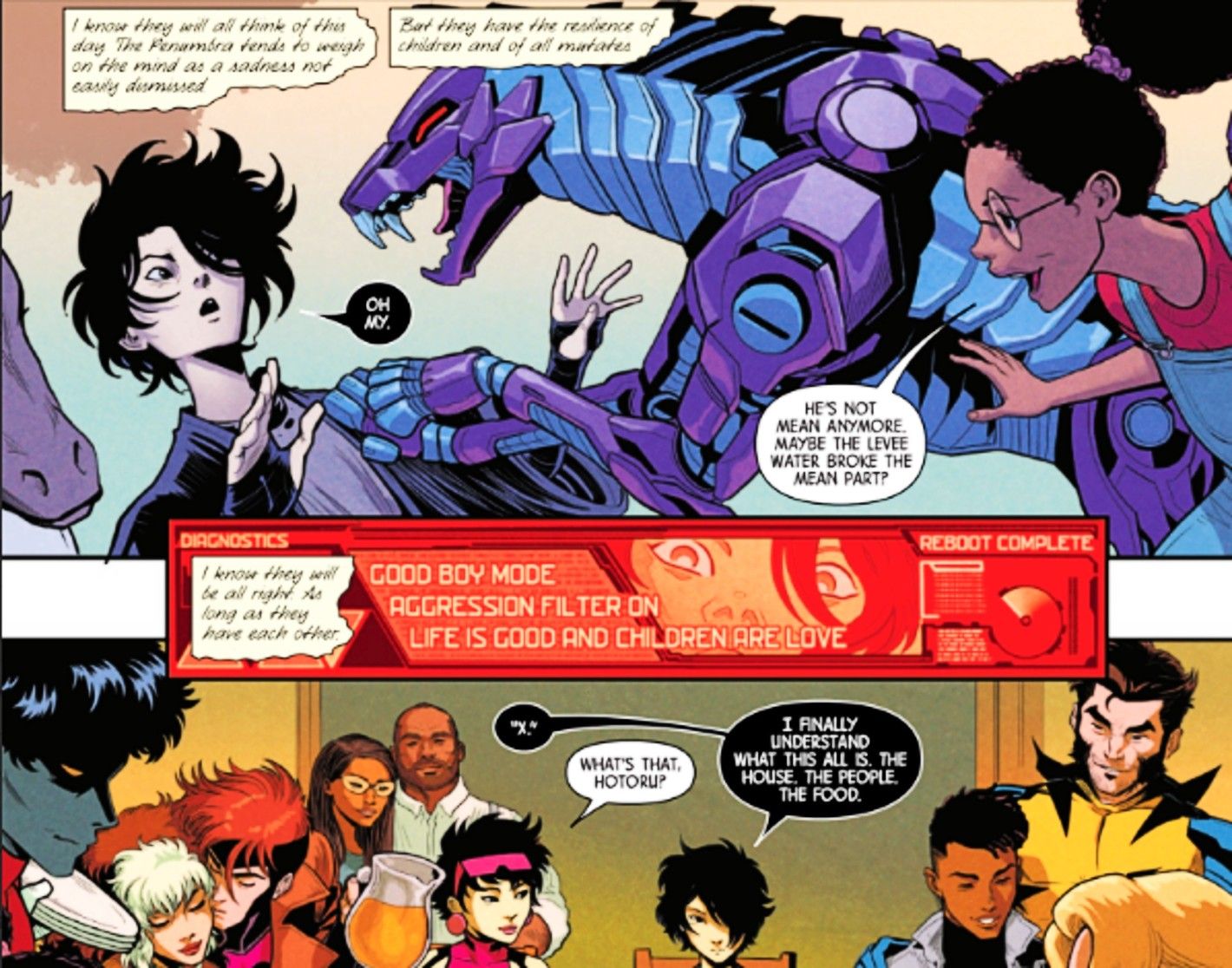 Uncanny X-Men #16, a Sentinel dog joins the X Men
